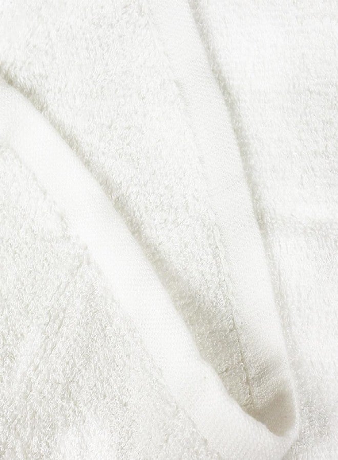 Baby Washcloths, Made from 100% Viscose from Bamboo - Ultra Soft Absorbent Newborn Bath Face and Body Towels - Reusable Baby Wipes for Delicate Skin, Make-Up Remover 10" x 10" - 6 Pack, White - Image 2