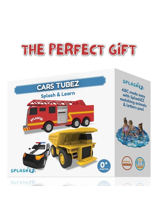 SplashEZ Mold Free Bath Toys For Babies & Toddlers, Car No Hole Bath Toys, Bath Toys No Mold For Tub, Beach, Pool, Bpa-Free, Safe, Fun Infant Baby Bath Toys No Holes 0 1-3 6 12 18 Months  - Image 2