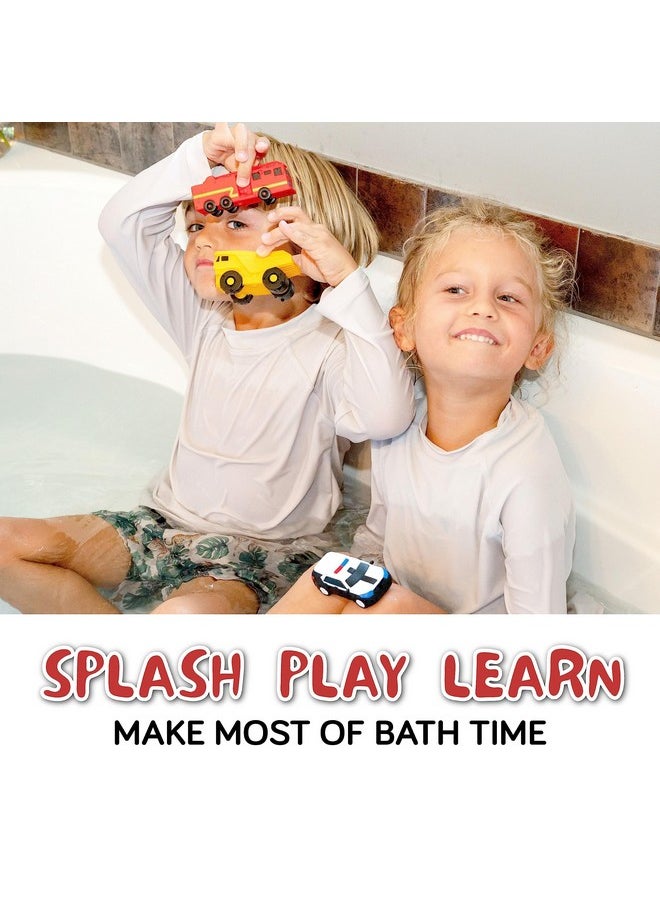 SplashEZ Mold Free Bath Toys For Babies & Toddlers, Car No Hole Bath Toys, Bath Toys No Mold For Tub, Beach, Pool, Bpa-Free, Safe, Fun Infant Baby Bath Toys No Holes 0 1-3 6 12 18 Months  - Image 5
