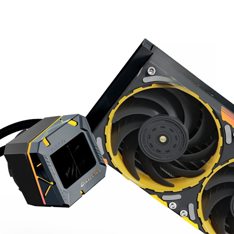 Yeston Zeus XT Liquid Freezer CPU Cooler For Desktop with LCD Monitor Screen, 240mm, Intelligent Temperature Control, Optimized Water Pump, RGB Lighting Effect AURA SYNC, Easy Installation, - Image 5