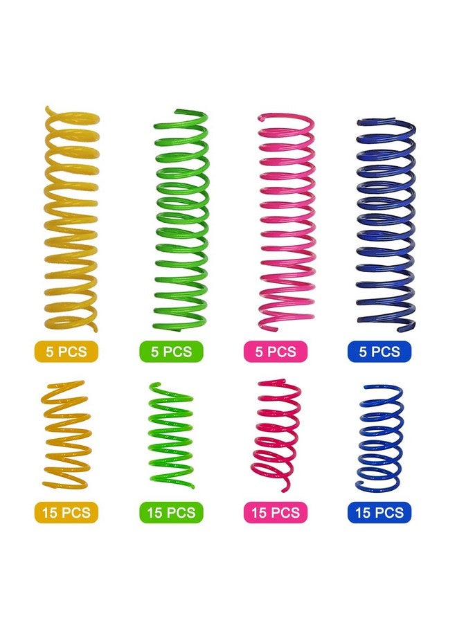 lyfLux 80 PCS Cat Spring, 2inch and 4inch Colorful Springs Cat for Hunting Practice and Pleasure Play - Image 2