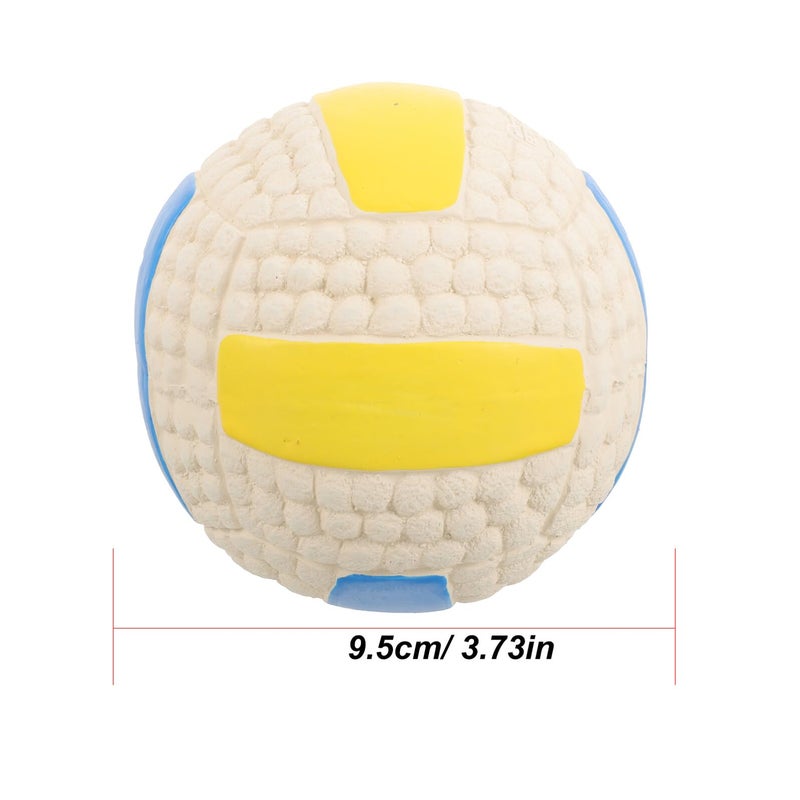 Interactive Squeaky Chew Ball 9 5cm For Small Dogs Puppies Teething Indoor Outdoor Play - Image 3