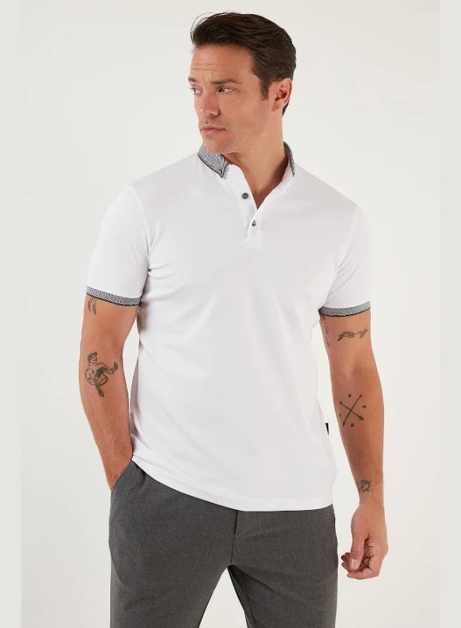 Buratti Cotton Slim Fit Polo Collar T Shirt Men's Polo Collar T-Shirt 646R4560