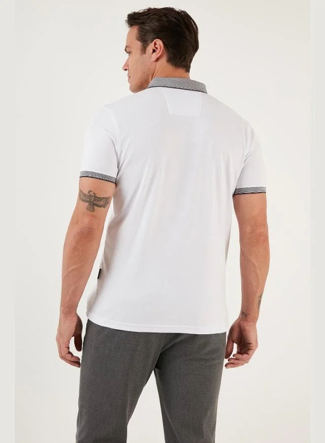 Buratti  Buratti Cotton Slim Fit Polo Collar T Shirt Men's Polo Collar T-Shirt 646R4560 for Men | Best Price UAE