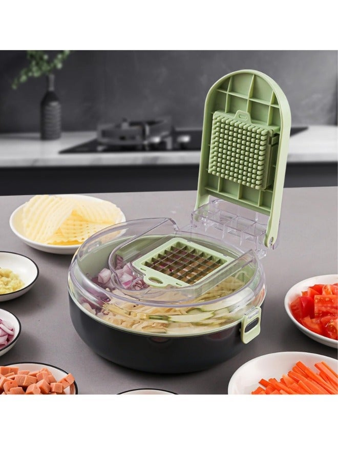 9 in 1 Vegetable Cutter Potato Slicer Vegetable Cutter Multicolor - Image 2