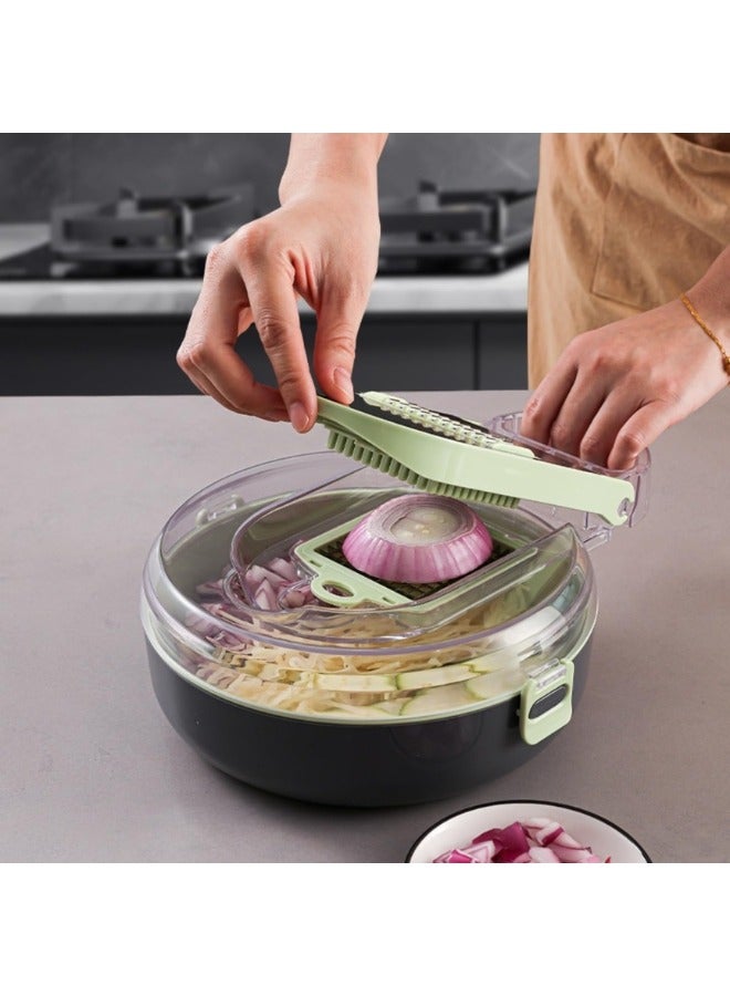 9 in 1 Vegetable Cutter Potato Slicer Vegetable Cutter Multicolor - Image 3