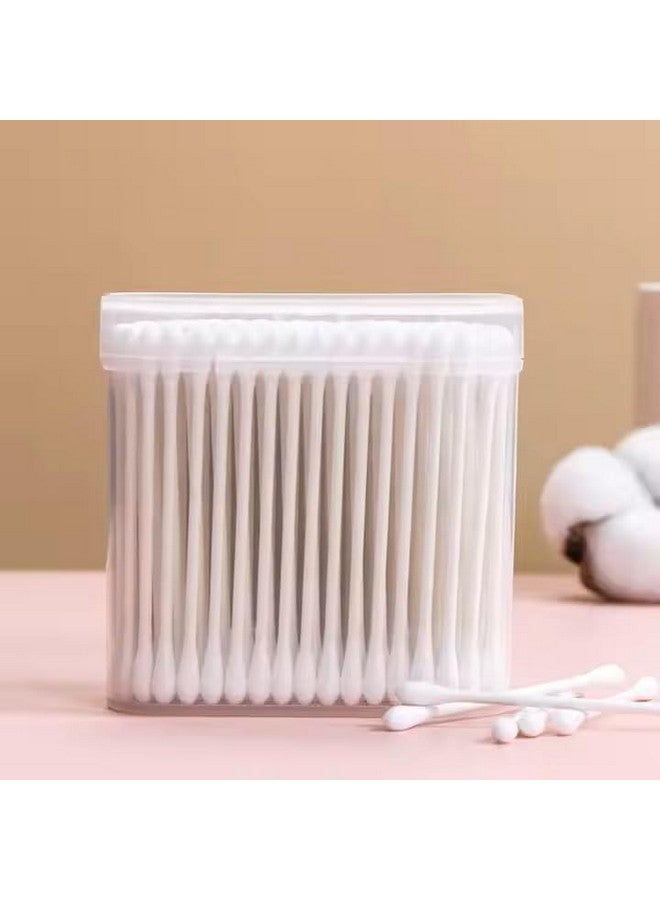 Safe-O-Kid 200 Count Cotton Swabs Double Tipped Mouth Cleaning Buds, Disposable Mouth Swabs for Kids - Image 1