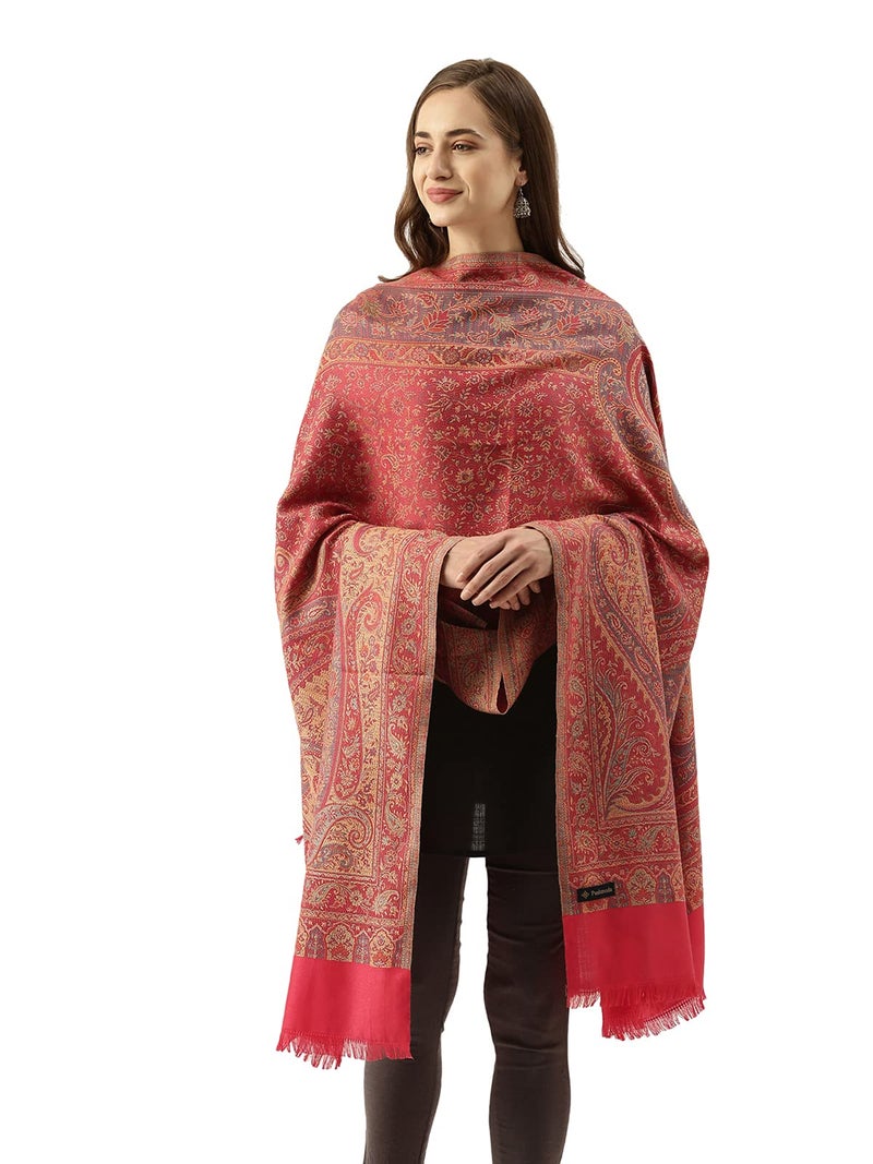 Pashmoda Women Shahnaz Antique Jamawar Shawl (Size: 101 X 203 CM) - Image 4