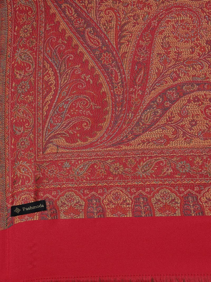 Pashmoda Women Shahnaz Antique Jamawar Shawl (Size: 101 X 203 CM) - Image 3