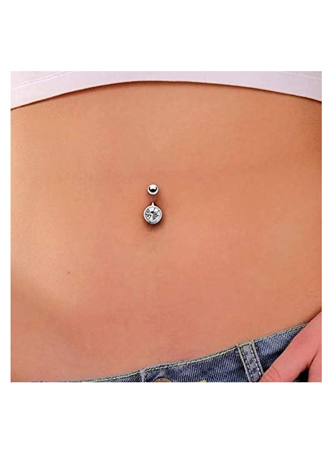 Sterling Silver Belly Bars Piercing - Image 4