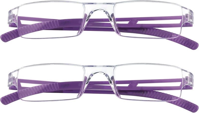 VisionGlobal 5/8 Pairs Reading Glasses, Computer Reading Glasses for Women and Men, Fashion Square Eyewear Frame - Image 1