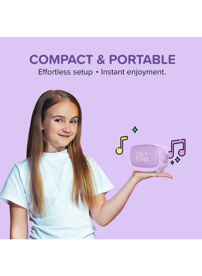 myFirst Voice 2 | Kids Portable Karaoke Machine w/ Wireless Mic, Lightweight, Rechargeable Battery, 5 Voice Changing Filter, Bluetooth Speaker, SD Card Slot, Wide Compatibility - Blue - Image 5