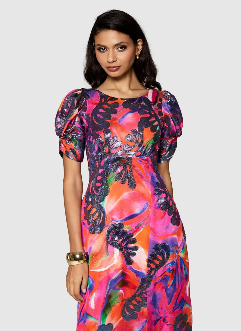 Closet London Floral Print Maxi Dress