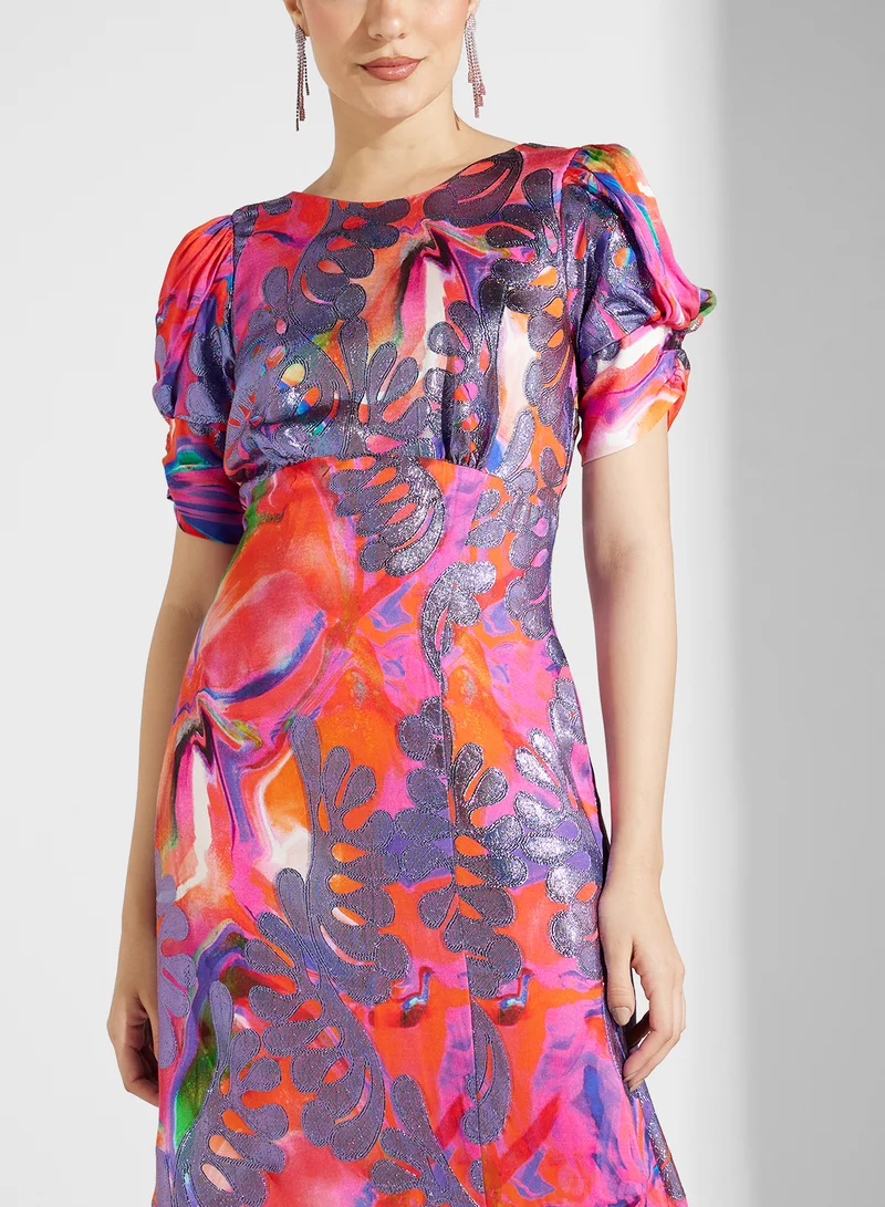 Closet London Floral Print Maxi Dress