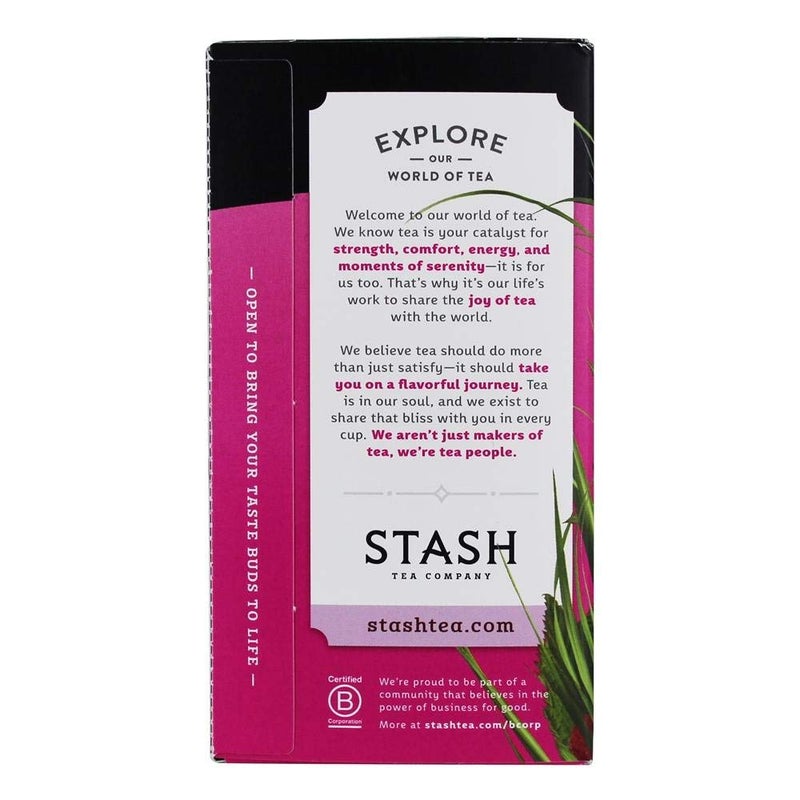 Stash Tea Tea Wild Raspberry Hibiscus 20 Tea Bags - Image 4