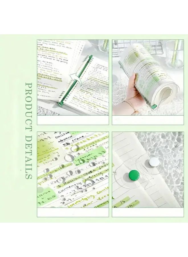 Blue Waterproof A5 Notebook 120 Pages 60 Clear Inner Pages Perforated Detachable Spiral Soft Leather - Image 1