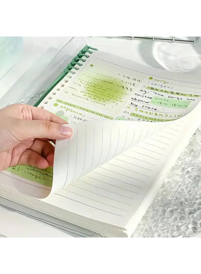 Blue Waterproof A5 Notebook 120 Pages 60 Clear Inner Pages Perforated Detachable Spiral Soft Leather - Image 5