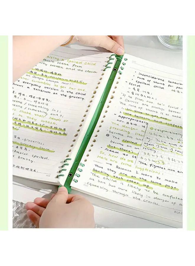 Blue Waterproof A5 Notebook 120 Pages 60 Clear Inner Pages Perforated Detachable Spiral Soft Leather - Image 4