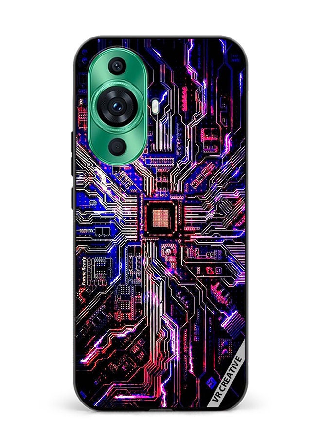 VR CREATIVE Protective Case Cover For Huawei nova 11 Pro Techno Color Design Multicolour - Image 1