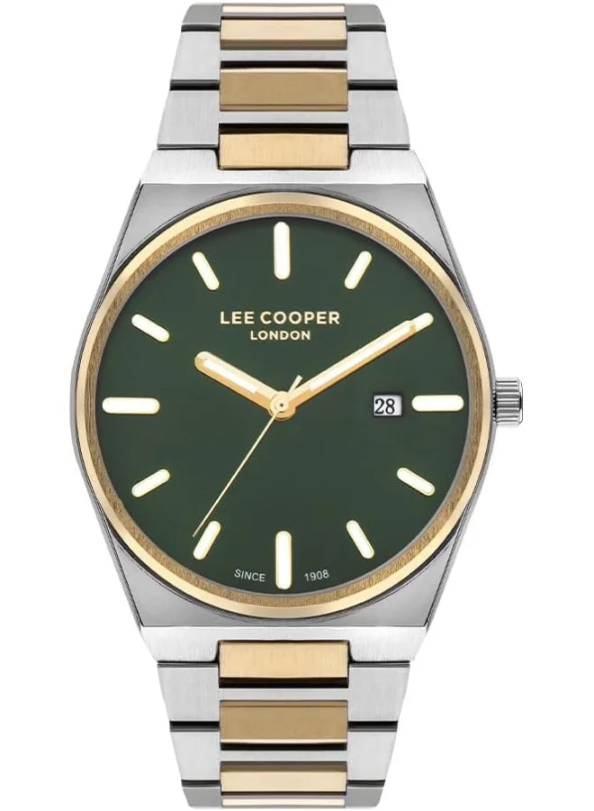 Lee Cooper Lee Cooper Men's 2315-3 Movement Watch, Multi Function Display and Metal Strap - LC07608.270, Silver