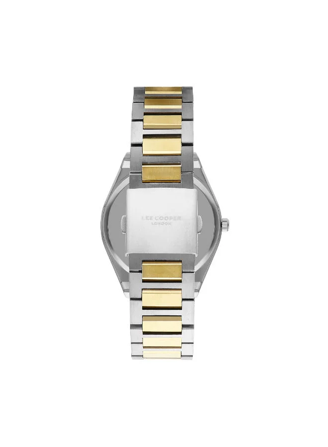 Lee Cooper Lee Cooper Men's Multi Function Movement Watch, Multi Function Display and Metal Strap - LC07608.270, Silver