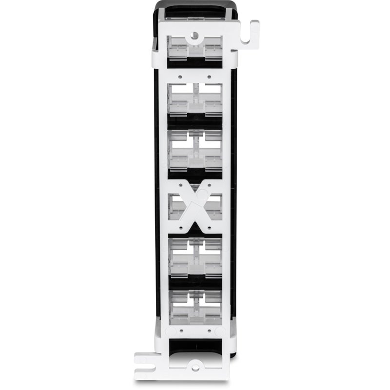 TRENDnet 12-Port Blank Angled Wall Mount Keystone Patch Panel, TC-KP12V, Use with TRENDnet Keystone Jacks (Sold Separately), Snap-in Style, Quick and Easy Access, 89D Wall Mount Bracket Included - Image 3