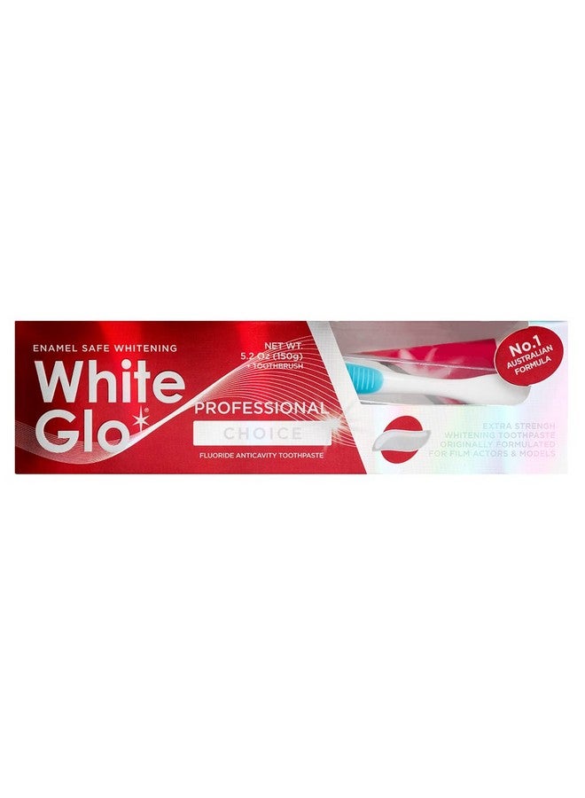White Glo Professional Choice Teeth Whitening Toothpaste with Fluoride Protection Against Cavities, Highly Effective Whitening Formula, Low Abrasion, Developed for Actors, Actresses and Models, 5.3 oz - Image 2
