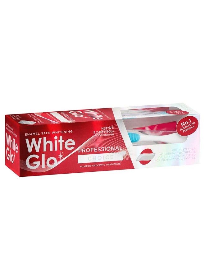 White Glo Professional Choice Teeth Whitening Toothpaste with Fluoride Protection Against Cavities, Highly Effective Whitening Formula, Low Abrasion, Developed for Actors, Actresses and Models, 5.3 oz - Image 1
