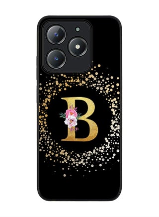 Custom Monogram Floral - B ( Black )