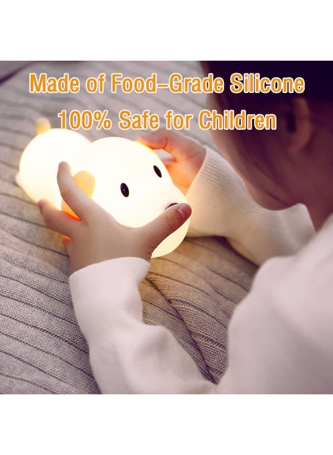 kids night light for puppies nursery lamp silicone baby kids animal night light for boys girls soft night light for bedroom cute night light for kids room gift for kids - Image 2