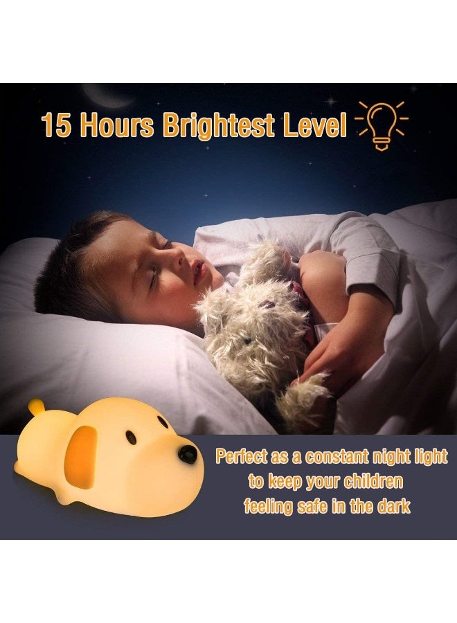 kids night light for puppies nursery lamp silicone baby kids animal night light for boys girls soft night light for bedroom cute night light for kids room gift for kids - Image 4