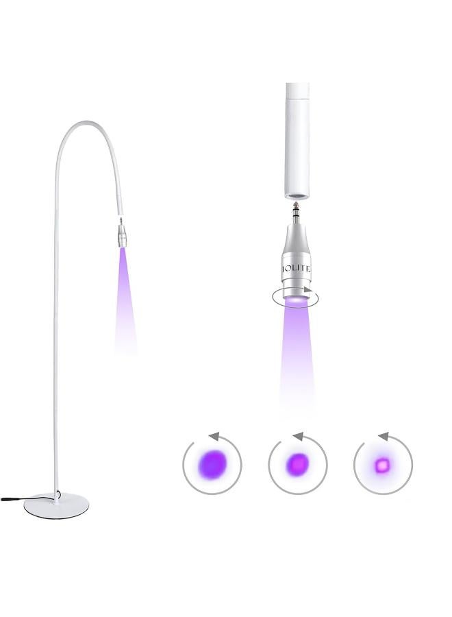 IOLITE Uv Lash Lamp (White) Professional Uv/Led Lash Curing Lamp Cordless Rechargeable Uv Light For Eyelash Extensions Fast Glue Drying  Safe Application For Lash Artists  Salons Iuvllw  - Image 1