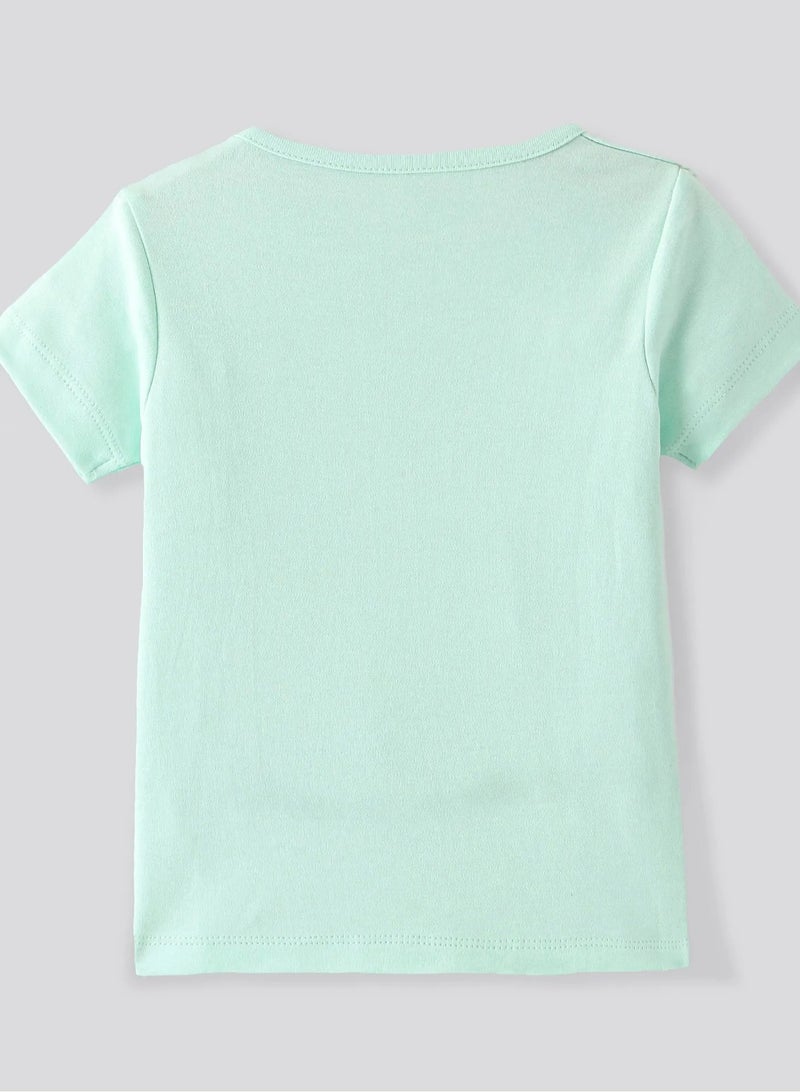 Bonfino Bonfino 100% Cotton Knit Half Sleeves T-Shirts with Tree & Text Print Pack of 4 - Multicolor  - Image 5