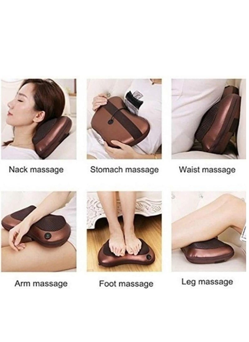 ELTRAZONE Neck Massage Pillow And Shoulders Legs Back Massager Relaxation By 8 Head With Magnet Vibrator Electric Heating Kneading Therapy  - Image 4