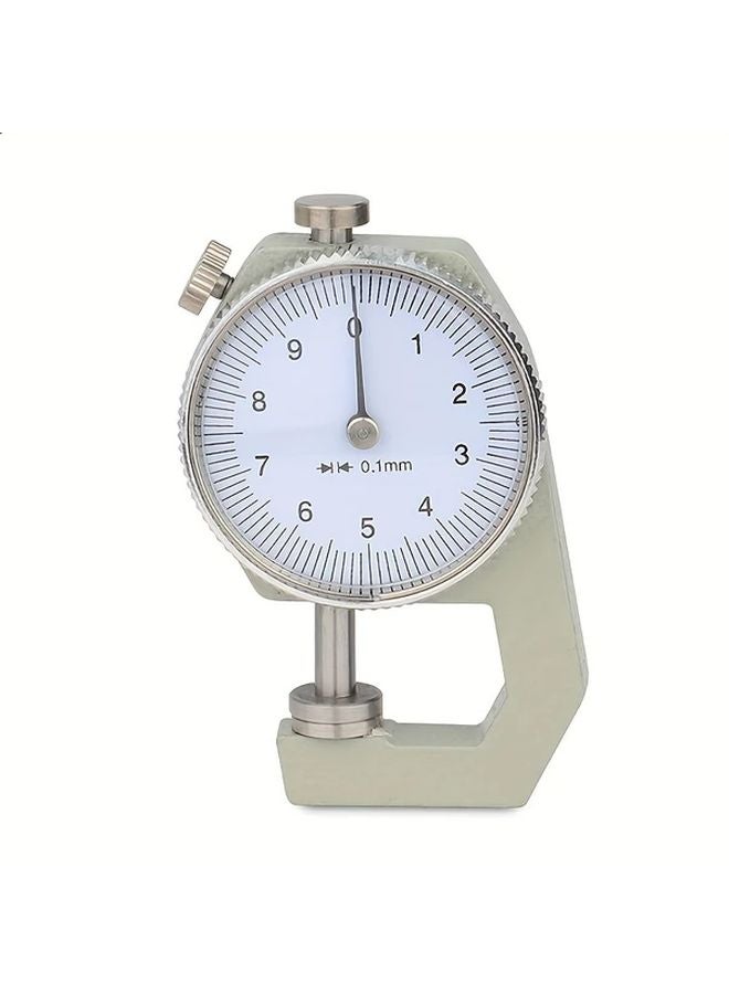 1pc Leather Thickness Gauge 0 10mm Dial Type Meter 0 01mm Accuracy Alloy Material - Image 2