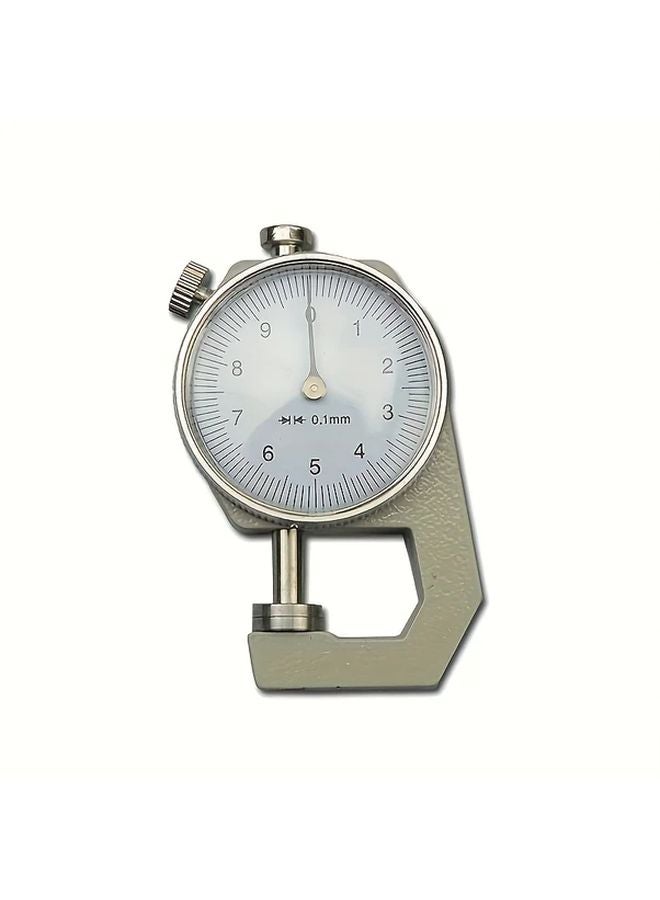 1pc Leather Thickness Gauge 0 10mm Dial Type Meter 0 01mm Accuracy Alloy Material - Image 1