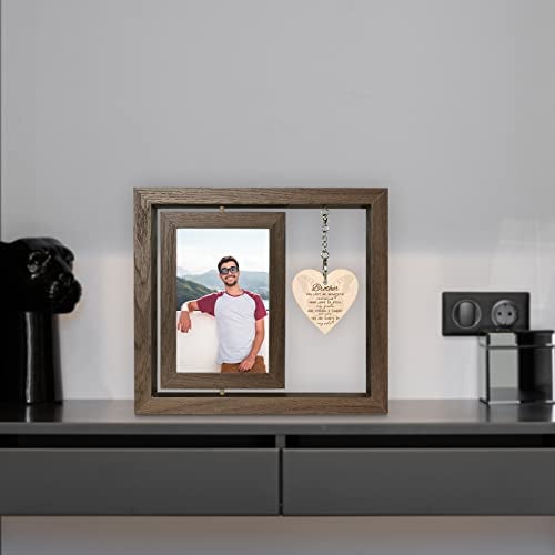 EYITUPC Sympathy Gifts for Loss of Brother Memorial Picture Frame, In Memory of Brother Remembrance Bereavement Gifts, Display Two 4x6 - Image 4