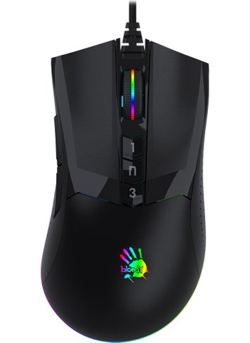 Bloody W90 Pro Black, 16.0000 Cpi Sensor, RGB, 10 Keys, Metal Feet, Ultra Core 3&4 Aktifgaming (Gaming) Mouse  - Image 1