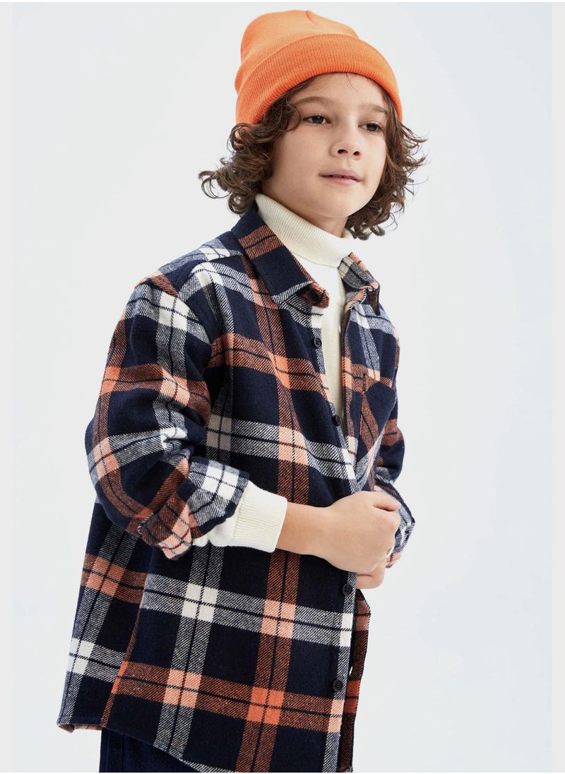 DeFacto Kids Checks Shirt  - Image 3