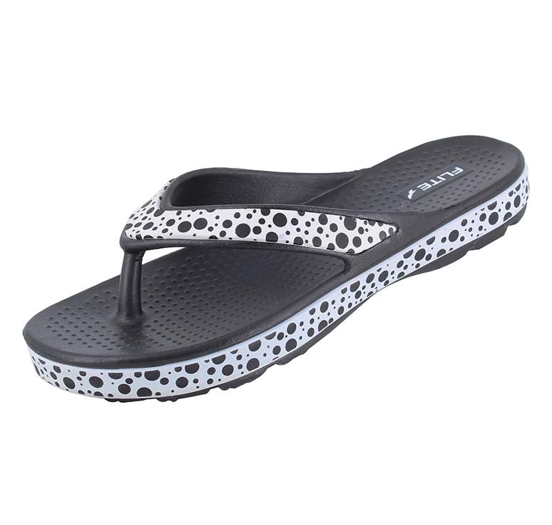FLITE SLIPPERS For Women FL-2008/Daily Use Flip Flop For Women/Flip Flop for Girls/Bathroom Slippers Size 4K to 8K Anti Slip Technology (BLACK, numeric_7) - Image 1