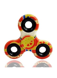 Premsons Premsons® Hand Spinner Desk Toy - High Speed Smooth Finger Spin Sensory Fidget Stress Relief Game Play for Kids & Adults - Birthday Party Gift - Combo - Football-A + Rainbow Splash Triangular Head  - Image 3