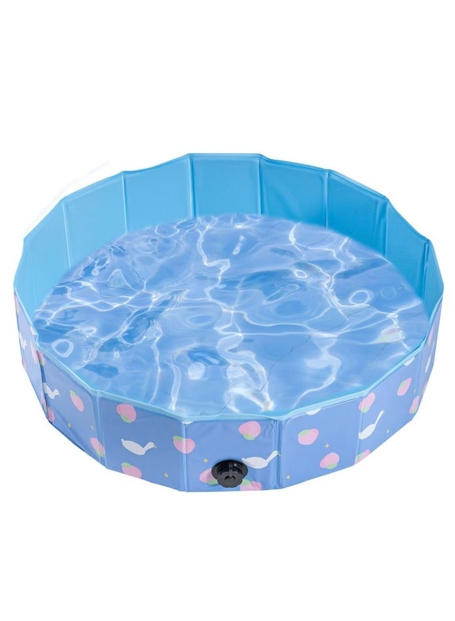 GGEROU Sand and Water Table for Toddler, Portable Baby Sensory Play Pit with Foldable Design, Summer Fun, Creative Play, Pet Bathing, Ball Pit Games and Small Sandbox Blue - Image 1