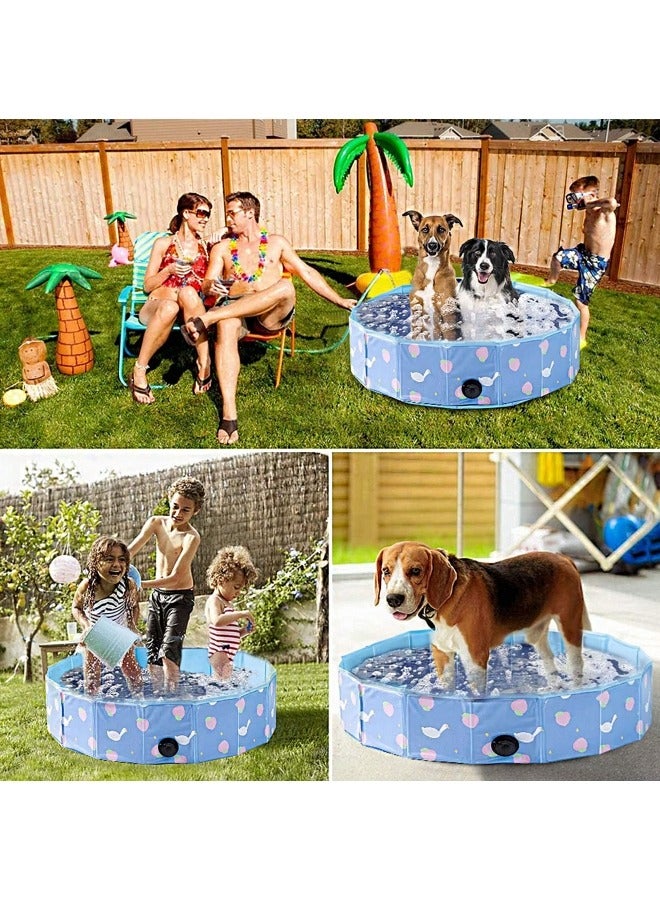 GGEROU Sand and Water Table for Toddler, Portable Baby Sensory Play Pit with Foldable Design, Summer Fun, Creative Play, Pet Bathing, Ball Pit Games and Small Sandbox Blue - Image 3