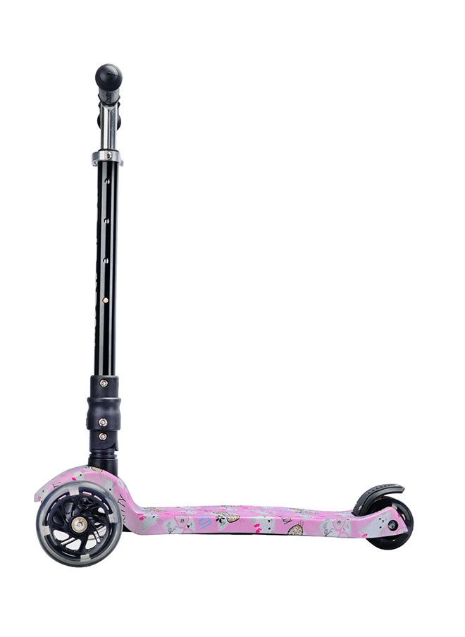 BoldCube 3 Wheel Scooter Big Fold Kitty Love, Kids Kick Scooter With Foldable Handlebar And Flash Lights, Suitable For 3 Years+  - Image 4