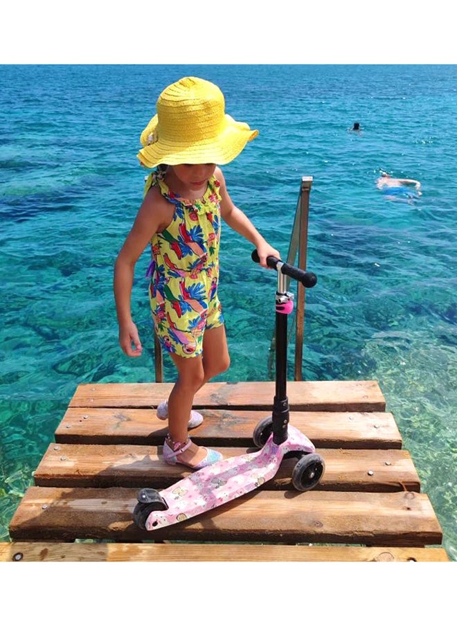 BoldCube 3 Wheel Scooter Big Fold Kitty Love, Kids Kick Scooter With Foldable Handlebar And Flash Lights, Suitable For 3 Years+  - Image 5