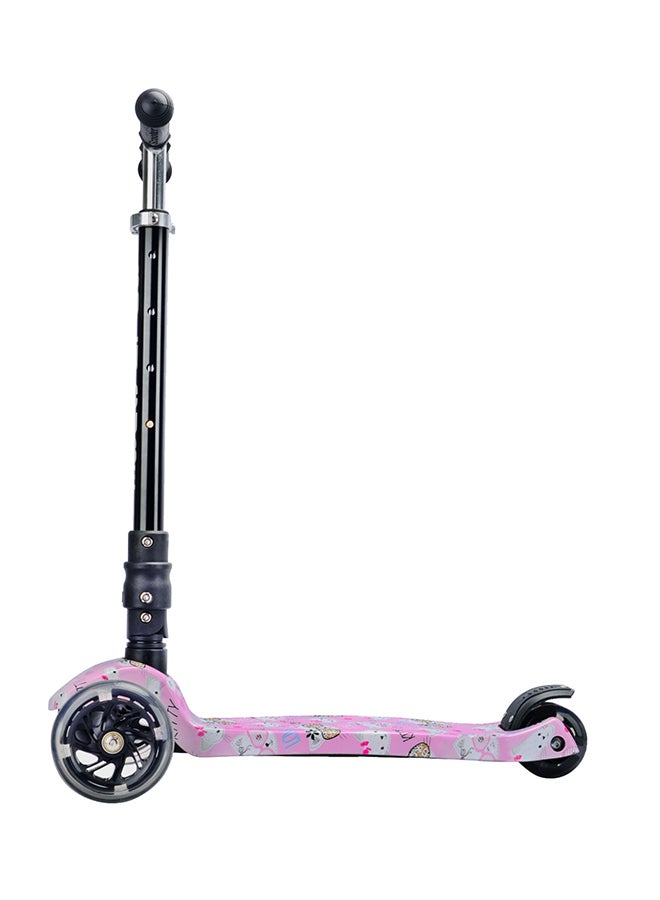 BoldCube 3 Wheel Scooter Big Fold Kitty Love, Kids Kick Scooter With Foldable Handlebar And Flash Lights, Suitable For 3 Years+ - Image 2
