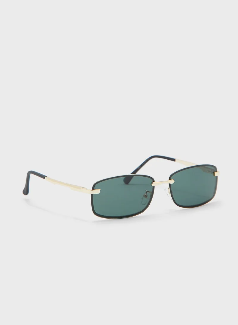 Seventy Five Polarized Lens Rectangle Sunglasses