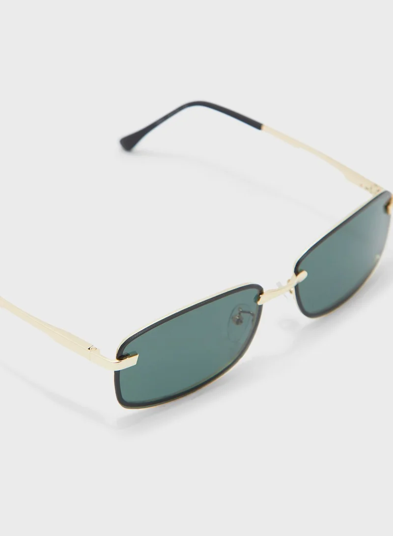 Seventy Five Polarized Lens Rectangle Sunglasses