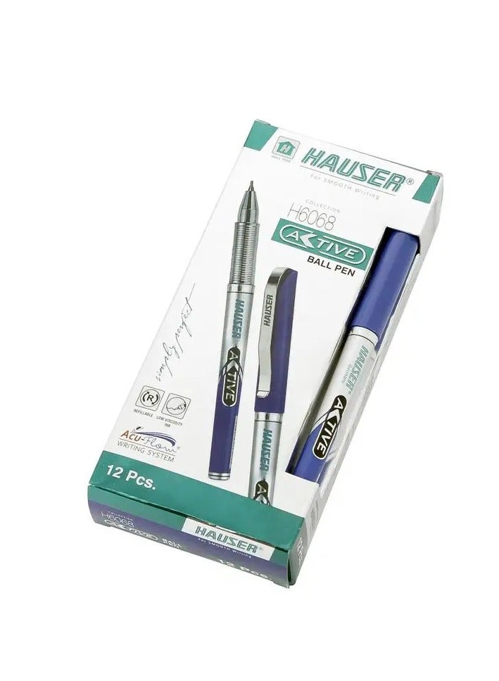 Hauser Active Gel Pen Black Pack of - 10 - Image 2