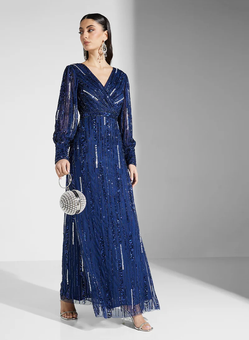 اميليا روز Sequin Embellished Dress